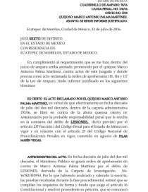 SE RINDE INFORME JUSTIFICADO. - Informes - JOSHIRA324