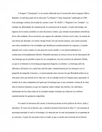 Análisis del cuento A imagen y semejanza de Mario Benedetti - Apuntes -  Lopezwilches08