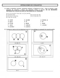 OPERACIONES DE CONJUNTOS - Apuntes - karen2399