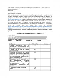 Elaboracion De Figuras Geometricas En El Plano Cartesiano