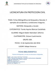 Fichas Bibliograficas De Busqueda Y Rescate 5 Ejemplos De