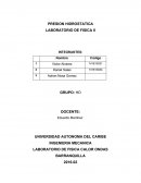 INFORME PRESION HIDROSTATICA.