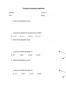 Evaluación matemática septiembre.