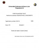 Adquisicion del conocimiento. Leyes de Kepler