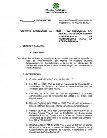 IMPLEMENTACIÓN DEL MODELO DE GESTIÓN HUMANA FUNDAMENTADO EN COMPETENCIAS  PARA LA POLICÍA NACIONAL - Apuntes - andrespipe045