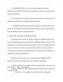 CONTRATO DE REPRESENTACIÓN ARTÍSTICA. - Tutoriales - jvp130790