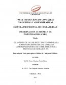 EL ANÁLISIS DE LA LIQUIDEZ Y SOLVENCIAPARA LA TOMA DE DECISIONES DE LAS EMPRESAS COMERCIALIZADORAS DE COMBUSTIBLE DE LA PROVINCIA DE MARAÑÓN 2013