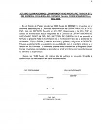 ACTA DE INICIO DEL LEVANTAMIENTO DE INVENTARIO FISICO IN SITU DEL MATERIAL  DE GUERRA DEL DEPINCRI PAIJAN, CORRESPONDIENTE AL AÑO 2015 - Tutoriales -  Ádilson Carrasco