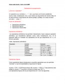 Operadores de programación ¿Qué es un operador?