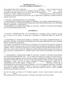 MODELO ACTA ASAMBLEA GENERAL - Prácticas o problemas - ERIKAMOSCOSO