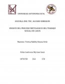 ENSAYO DEL PROCESO METOLOGICO DEL TRABAJO SOCIAL DE CASOS