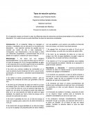 Proceso de reacción en sustancias