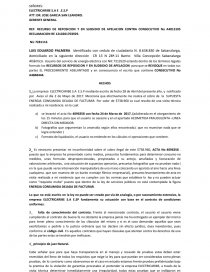 Recurso De Reposicion Contra Electricaribe - Prácticas o problemas -  luchydelahoz