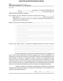 SOLICITUD DE RECTIFICACION DE NOTAS - Apuntes - Larry Bustamante Paulini