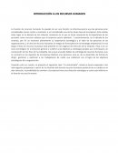 INTRODUCCIÓN A LOS RECURSOS HUMANOS
