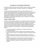 LA CIENCIA Y EL ENFOQUE CIENTIFICO