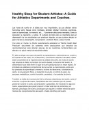 Healthy sleep for student atheltes en español