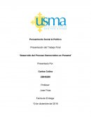 Presentación del Trabajo Final “Desarrollo del Proceso Democrático en Panamá”