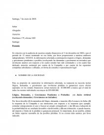 Auditoria - Carta a los Abogados - Apuntes - Yekar Alexander