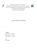 Planificación del mantenimiento MINISTERIO DEL PODER POPULAR PARA LA EDUCACIÓN SUPERIOR