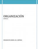 ORGANIZACIÓN GENERAL DE LA EMPRESA