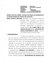 CONTESTACION DE DEMANDA Y FORMULA RECONVENCION - Documentos de  Investigación - Ysrael Rivas Velarde