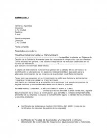 CARTA DE PRESENTACIÓN EMPRESA CONSTRUCTORA - Documentos de Investigación -  rayferreyra