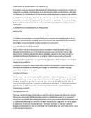 LA ACTIVIDAD DE PLANEAMIENTO DE PRODUCTOS