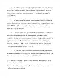 INCIDENTE DE LIQUIDACION DE SOCIEDAD CONYUGAL, CON PERDIDA DE DERECHO POR  OCULTAMIENTO DE BIENES - Trabajos - Rosi Gasi