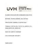TRABAJO: CRITICA DEL TEXTO “EL JURISTA Y EL