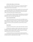 La Política y Políticas Públicas; una relación recíproca