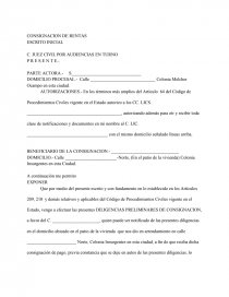 Formato de escrito inicial consignación de rentas ESCRITO INICIAL -  Trabajos - betomedina1