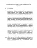 INFLUENCIA DE LA TEMPERATURA EN LA FERMENTACIÓN ALCOHÓLICA CON LEVADURAS