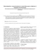 Determinacion de y caracterizacion de eventos fisicos