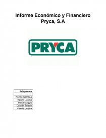 Informe Económico y Financiero Pryca, S.A. Página 1