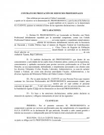 Formato Contrato de Prestacion de Servicios Profesionales Abogado -  Tutoriales - Oscar Alan Guadalupe Enriquez Valadez