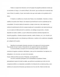 CASO NATURA. Los problemas económicos - Trabajos - ricardomardones