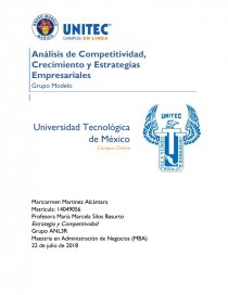 Analisis competitivo grupo modelo - Tareas - Maricarmen Martínez