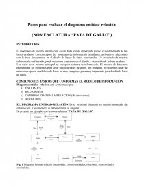 Pasos para realizar un diagrama de Entidad-Relación (Base de Datos) -  Documentos de Investigación - Gilberto Hdez