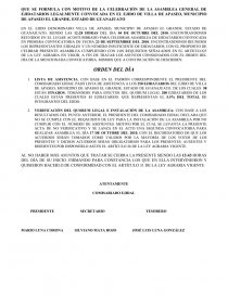 ACTA DE NO VERIFICATIVO DE ASAMBLEA EJIDAL - Apuntes - VEROLF2000