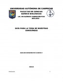 Guía para toma de muestras