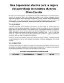 Una Supervisión efectiva para la mejora del aprendizaje de nuestros alumnos