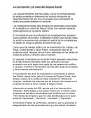 La Corrupción y el caso del Seguro Social