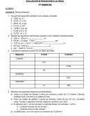 EVALUACIÓN INTRODUCCIÓN A LA FÍSICA s/r