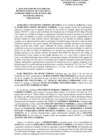 Escrito de apersonamiento a juicio testamentario chiapas - Prácticas o  problemas - Juan Carlos Castillero del Saz Uribe