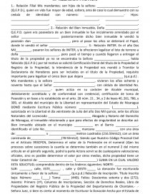 MODELO DE DECLARATORIA DE HEREDERO - Documentos de Investigación - FELIX K