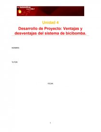 Ventajas Y Desventajas Del Sistema De Bicibombas Trabajos Ntalia11