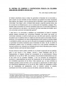 EL SISTEMA DE COMPRAS Y CONTRATACION PÚBLICA EN COLOMBIA ANALISIS DEL DECRETO 1510 DE 2013