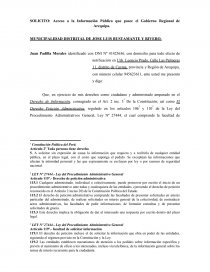 MODELO DE SOLICITUD DE ACCESO A LA INFORMACION PUBLICA - Prácticas o  problemas - yuurism1