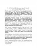 POLÍTICA PÚBLICA, ACTORES Y ELEMENTOS QUE CONFIGURAN A LA DISCIPLINA